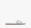 Kate Spade New York Duo Smooth Leather Slide Sandal In Lavender Cream