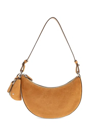 Kate Spade Duo Suede Crescent Shoulder Bag In Brown