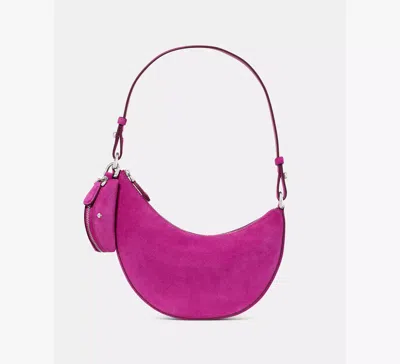 Kate Spade New York Duo Mini Banana Suede Shoulder Bag In Purple