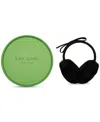 Shop Kate Spade Earmuff Boxed Gift Set In Black
