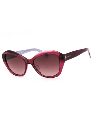 Kate Spade Elegant Cat-eye Sunglasses In Burgundy