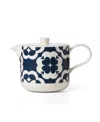 Kate Spade New York Elegant Geo Teapot In Navy