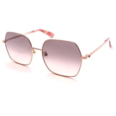 Pre-owned Kate Spade Eloy Women's Pink Sunglasses Hexagonal / Irregular Brand