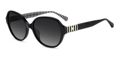 Kate Spade Emalie 2/g/s Asian Fit 807/9o Women's Sunglasses Black Size 56