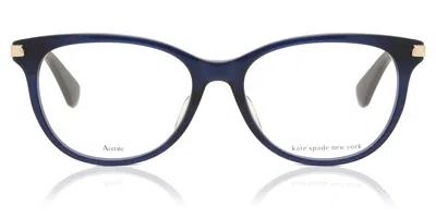 Kate Spade Emalie/f Asian Fit Pjp Women's Glasses Blue Size 52 - Free Lenses - Blue Light Block Available In Pink