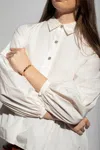 Kate Spade Set In Stone Stone Hinged Bangle In Gold