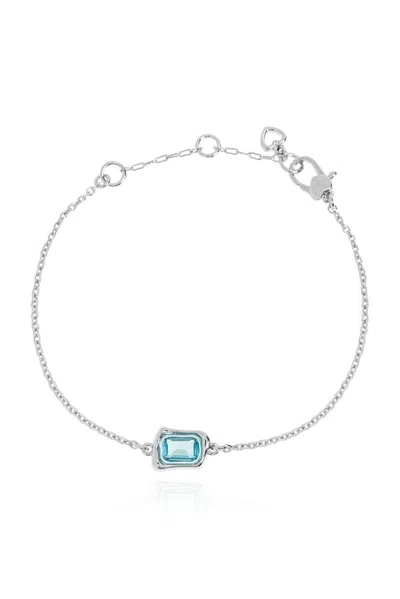 Kate Spade Crystal-embellished Bracelet In Silver