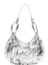 Kate Spade Emblellished Ring Shoulder Bag In Silver