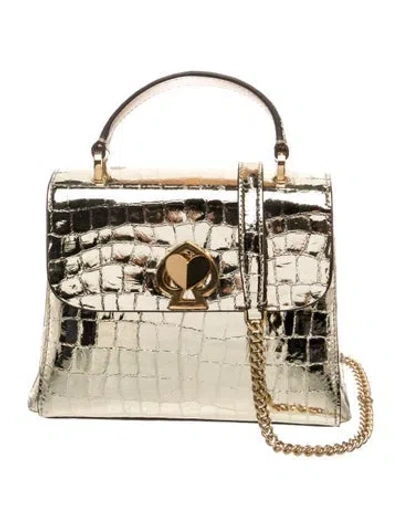 Pre-owned Kate Spade Embossed Leather Shoulder Bag