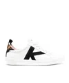 Kate Spade Embossed-logo Low-top Sneakers In White
