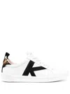 Kate Spade Signature Leather Colorblock Low-top Sneakers In White