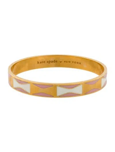 Pre-owned Kate Spade Enamel Bangle Bracelet In Multi
