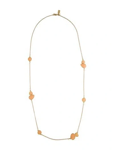 Pre-owned Kate Spade Enamel Blush Necklace, 31.75" In Multi