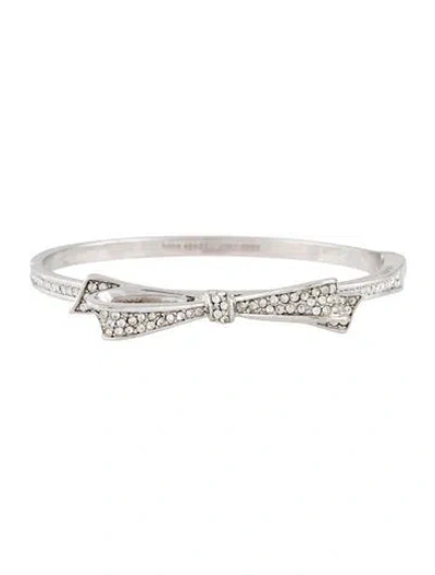 Pre-owned Kate Spade Enamel Bow Bangle Bracelet, 7" In Multicolor