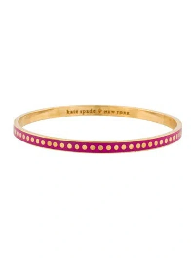 Pre-owned Kate Spade Enamel Et Cetera Et Cetera Bangle Bracelet, 8.25" In Multi