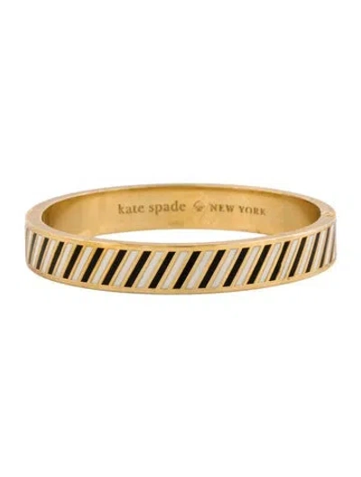 Pre-owned Kate Spade Enamel 'give It A Whirl' Bangle Bracelet, 7" In Multi
