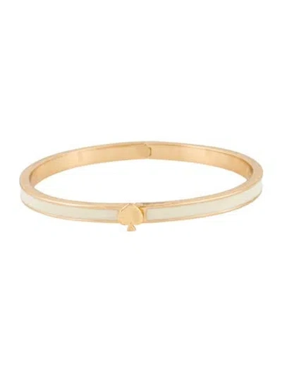 Pre-owned Kate Spade Enamel Hinge Bangle Bracelet, 6.75" In Multi