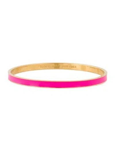 Pre-owned Kate Spade Enamel Hot To Trot Bangle Bracelet, 8" In Multicolor