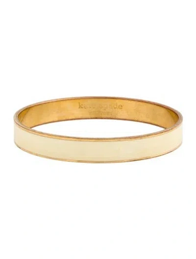 Pre-owned Kate Spade Enamel Idiom 'creme De La Creme' Bangle Bracelet, 8" In Multi