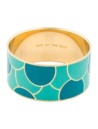 Pre-owned Kate Spade Enamel 'out Of The Blue' Bangle Bracelet, 7.5" In Multi