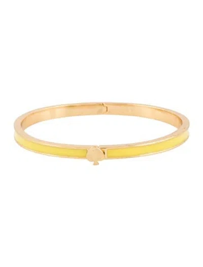Pre-owned Kate Spade Enamel Spade Hinge Bangle Bracelet, 6.75" In Multi