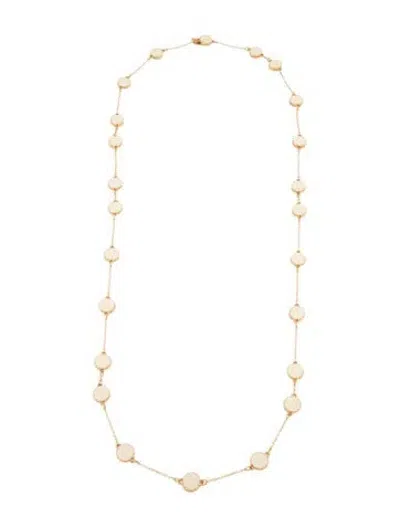 Pre-owned Kate Spade Enamel Station Necklace, 33" In Multicolor
