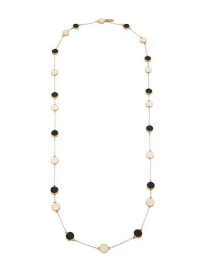 Pre-owned Kate Spade Enamel Station Necklace, 34.5" In Multi