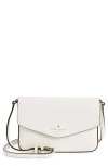 Kate Spade Envelope Flap Leather Crossbody Bag In Parchment.