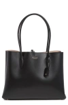 Kate Spade Eva Leather Tote In Black