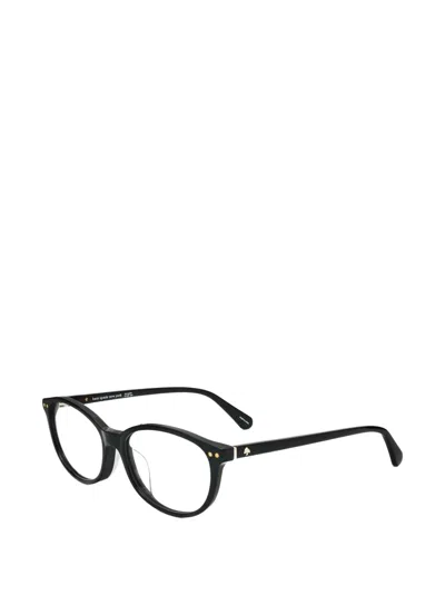 Kate Spade Evangeline Round-frame Glasses In Black