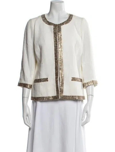 Pre-owned Kate Spade Evening Jacket In Neutral