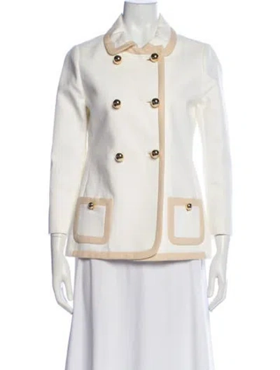 Pre-owned Kate Spade Evening Jacket In White