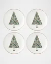 Kate Spade Evergreen 4-piece Accent Plates In Ivory