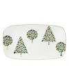 Kate Spade Evergreen Hors D'oeuvres Tray In White And Ivory