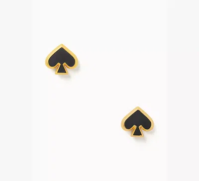 Kate Spade Everyday Spade Enamel Studs In Black