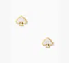 Kate Spade Everyday Spade Enamel Studs In White