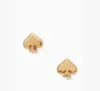 Kate Spade Everyday Spade Metal Studs In Gold