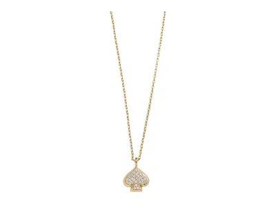 Kate Spade Everyday Spade Pave Mini Pendant In Pink