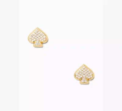 Kate Spade Everyday Spade Pave Studs In Gold