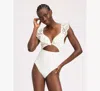 Kate Spade Eyelet Ruffle One-piece Swimsuit