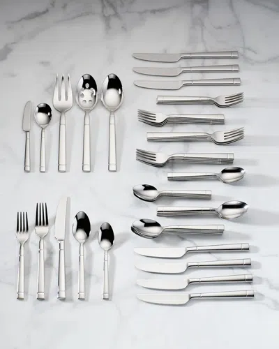 Kate Spade Fair Harbor 45-piece Flatware Service In Metallic