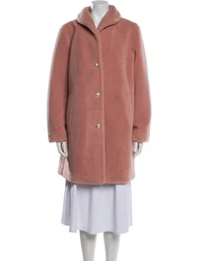 Pre-owned Kate Spade Faux Fur Coat In Pink
