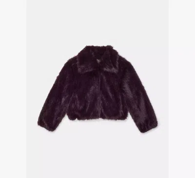 Kate Spade Faux Fur Jacket In Purple