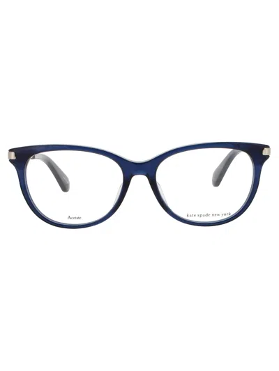 Kate Spade Feminine Acetate & Metal Mini Eyeglasses In Purple
