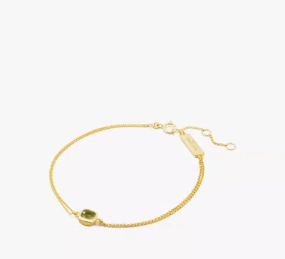 Kate Spade Fine Time To Shine Gem Bracelet In Peridot