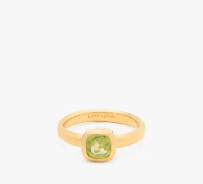 Kate Spade Fine Time To Shine Gem Ring In Peridot