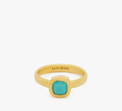 Kate Spade Fine Time To Shine Gem Ring In Turquoise