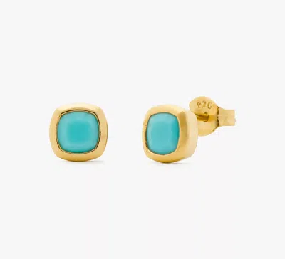 Kate Spade Fine Time To Shine Gem Studs In Turquoise