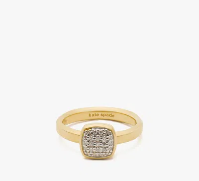 Kate Spade Fine Time To Shine Pavé Diamond Ring In Gold