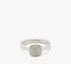 Kate Spade Fine Time To Shine Pavé Diamond Ring In Silver